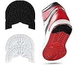 Sneaker Sole Protectors - Strong Self-Adhesive Non-Skid Shoe Pads Noise Reduction Grips Cushion (UK 8-9 (EU 41-42), 2Paris, Black+White)