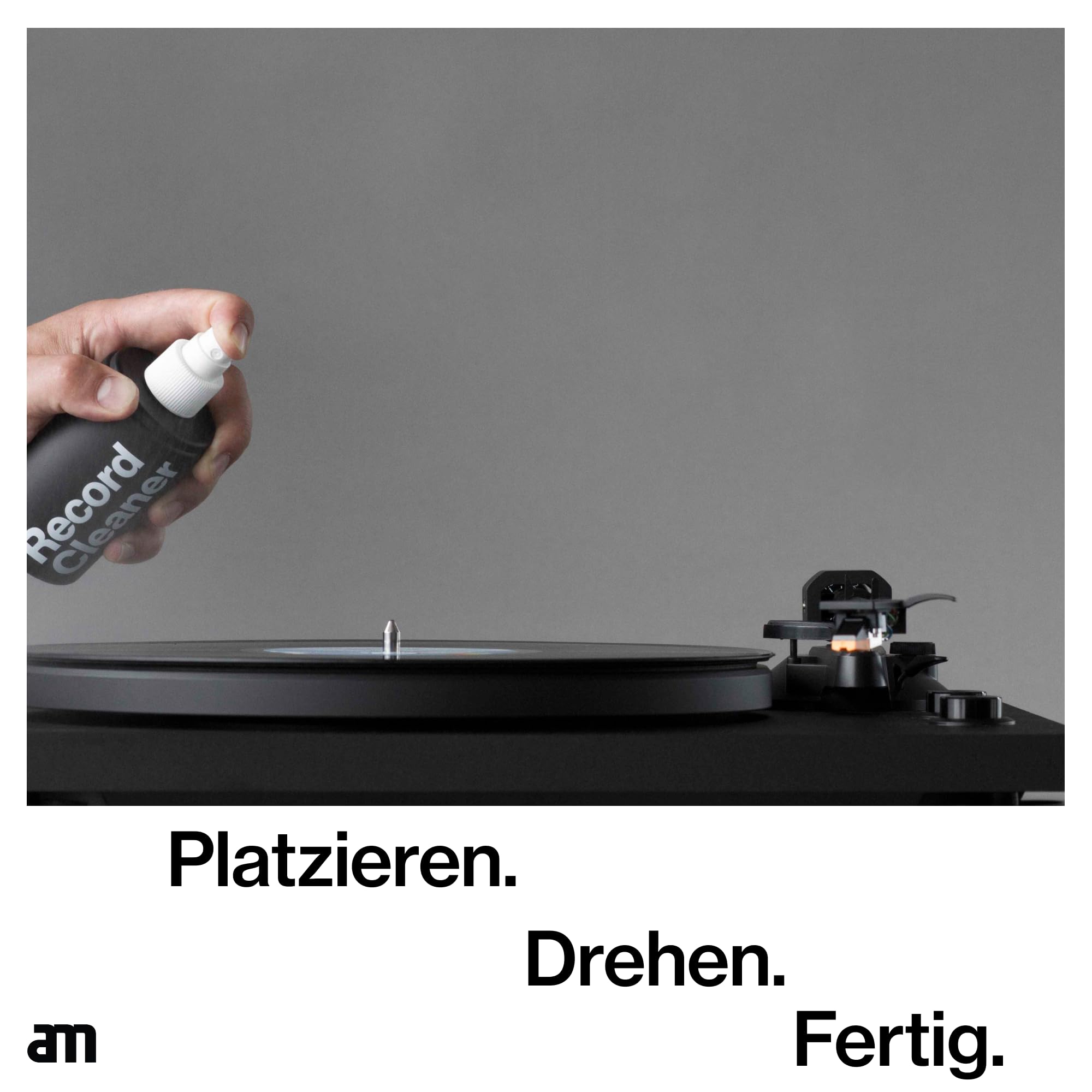 am Premium Vinyl Reinigungsset 4-in-1 – Record Cleaner 200 ml, Stylus Cleaner & Bürsten für Schallplattenpflege
