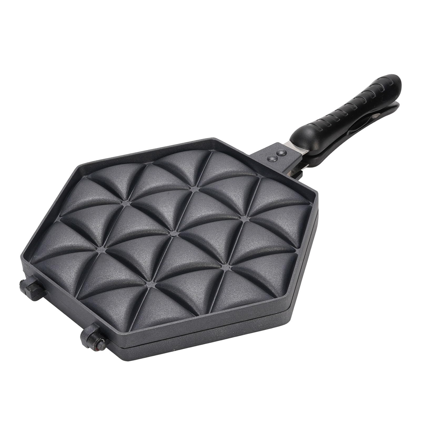 Samosa-Backform, Antihaftbeschichtete Kochplatte aus Aluminiumlegierung für Mehrere Samosas, mit Einfachem Flip-Design, für Knödel und Gebackene Leckereien
