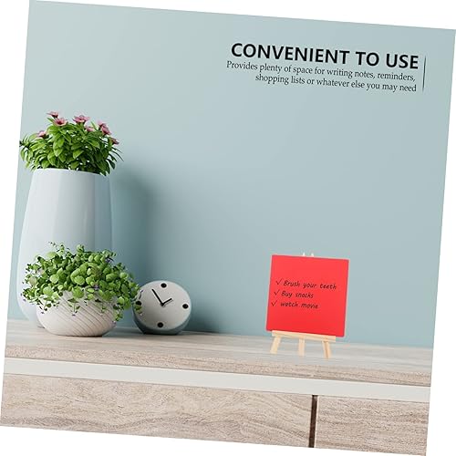 Miniatura 9 de TEHAUX Pizarrones de color para niños, 2 piezas, pizarra, adornos de oficina, letrero de pizarra de tiza para alimentos, letreros de mesa con