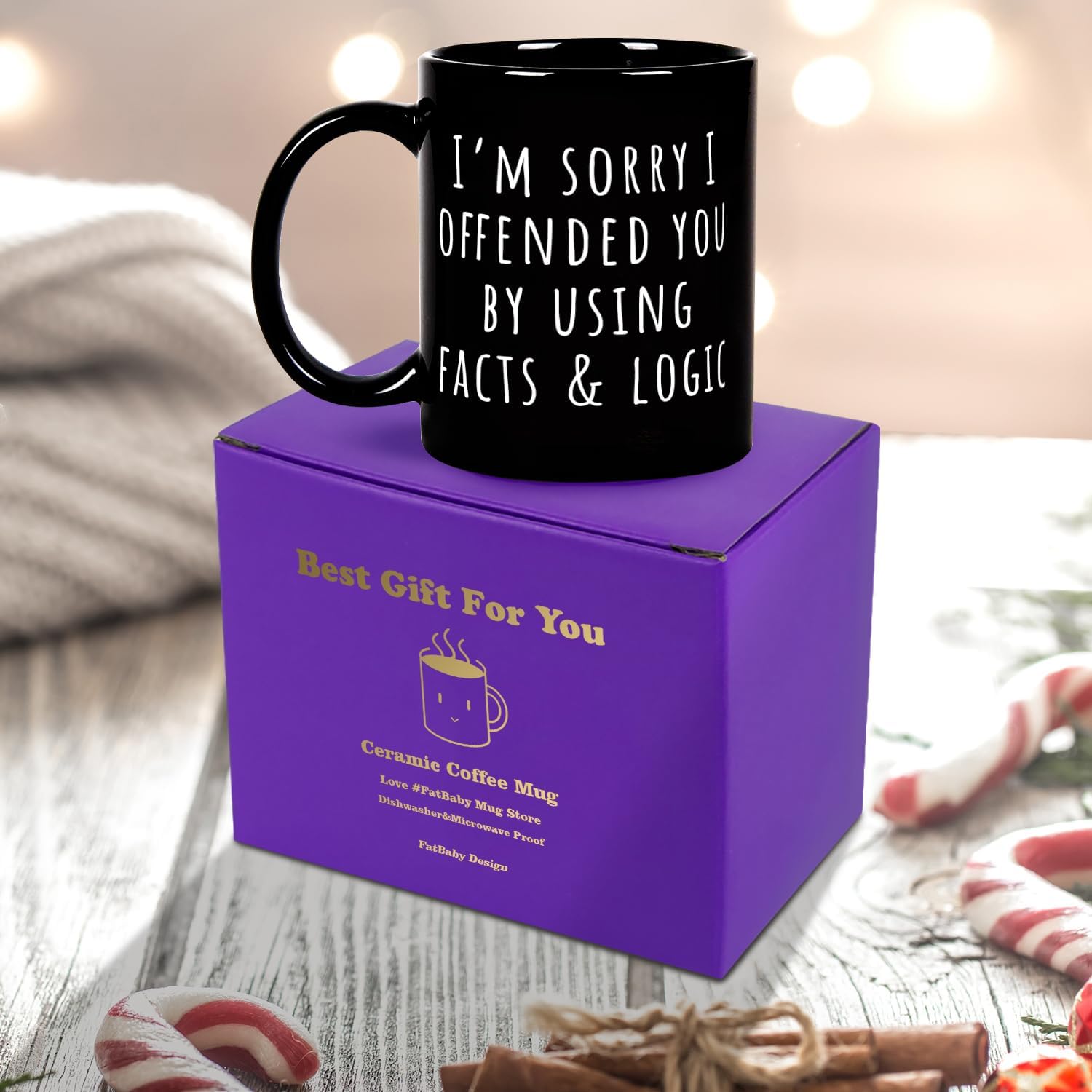 Fatbaby Funny Coffee Mug For Women Men, Sarcastic Gifts For Coworker Office, Gag Gifts For Friends Tea Cup 11 OZ - Image 5