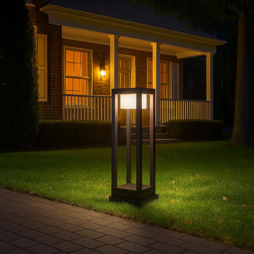 Artdecor LED Waterproof Bollard LAMP for Outdoor Garden Boundary Area (Modern)-image-9