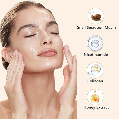 Miniatura 7 de Snail Mucin Power Essence Set 3 piezas, suero de mucina de caracol, humectante de mucina de caracol, parche de hidrogel de caracol, juego coreano