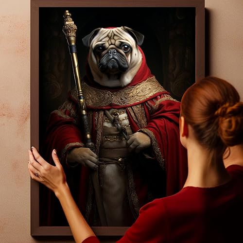 Miniatura 1175 de Thuan Chow Chow Retrato de mascota con disfraz real de perro en un disfraz retrato de perro con vestimenta Retrato medieval de mascota retrato