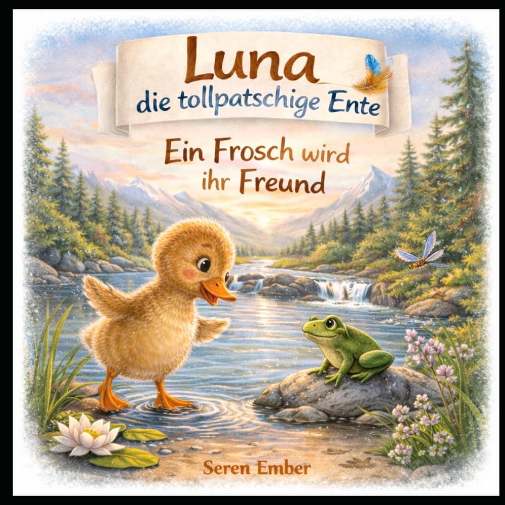 Luna die tollpatschige Ente: Ein Frosch wird ihr Freund