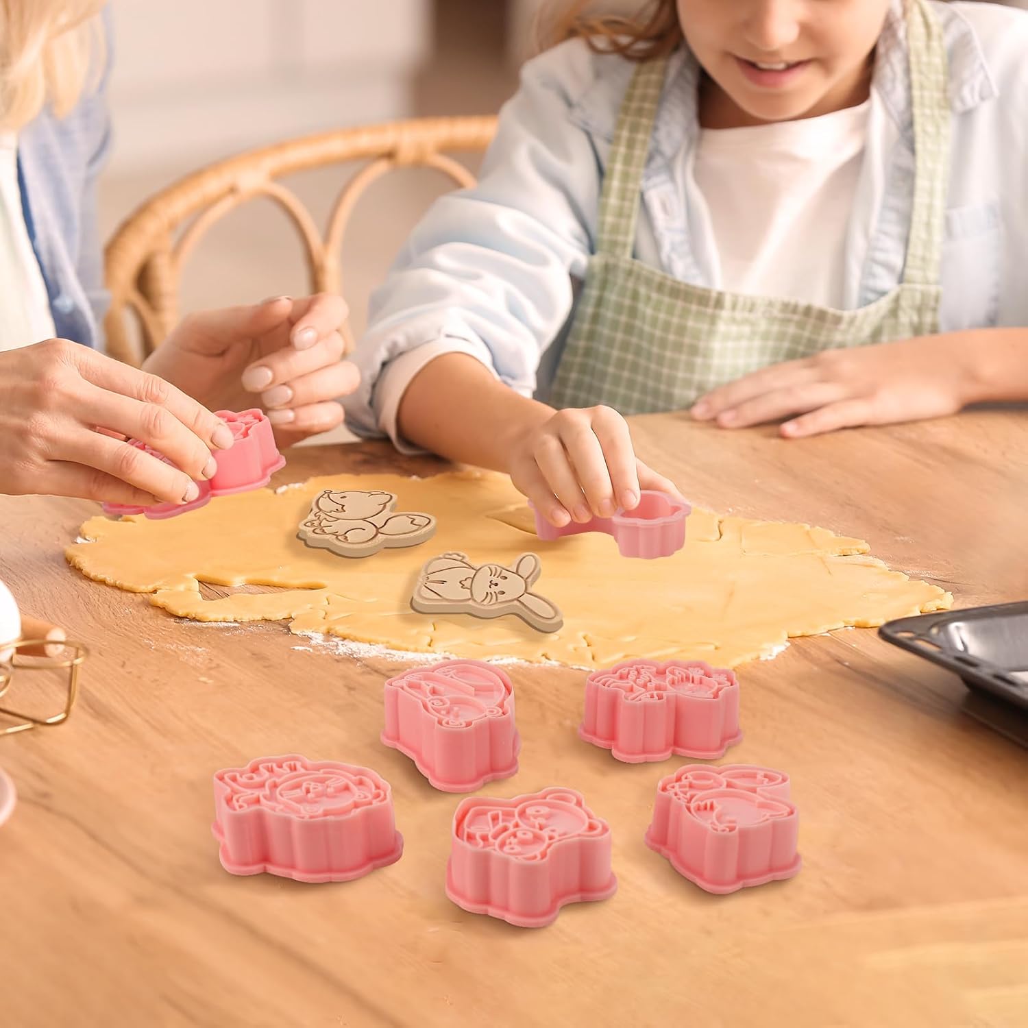 Jspupifip 16 Pack Animal Cookie Cutters Set,3D Cookie Plunger Stamps Jungle Safari Animal Zoo Circus DIY Press Molds Baby Shower Cracker Cutters Birthday Party Baking Supplies Clay Biscuit Molds - Image 5