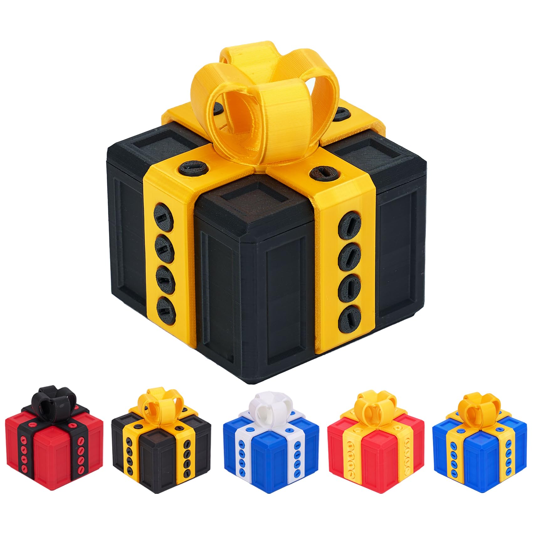 EXQDYNM Annoying Gift Box with Screws,Take Apart Box to Get Gift,Puzzle of Box toy,Surprise Funny Prank Christmas Gift Box,Hilarious Money Card