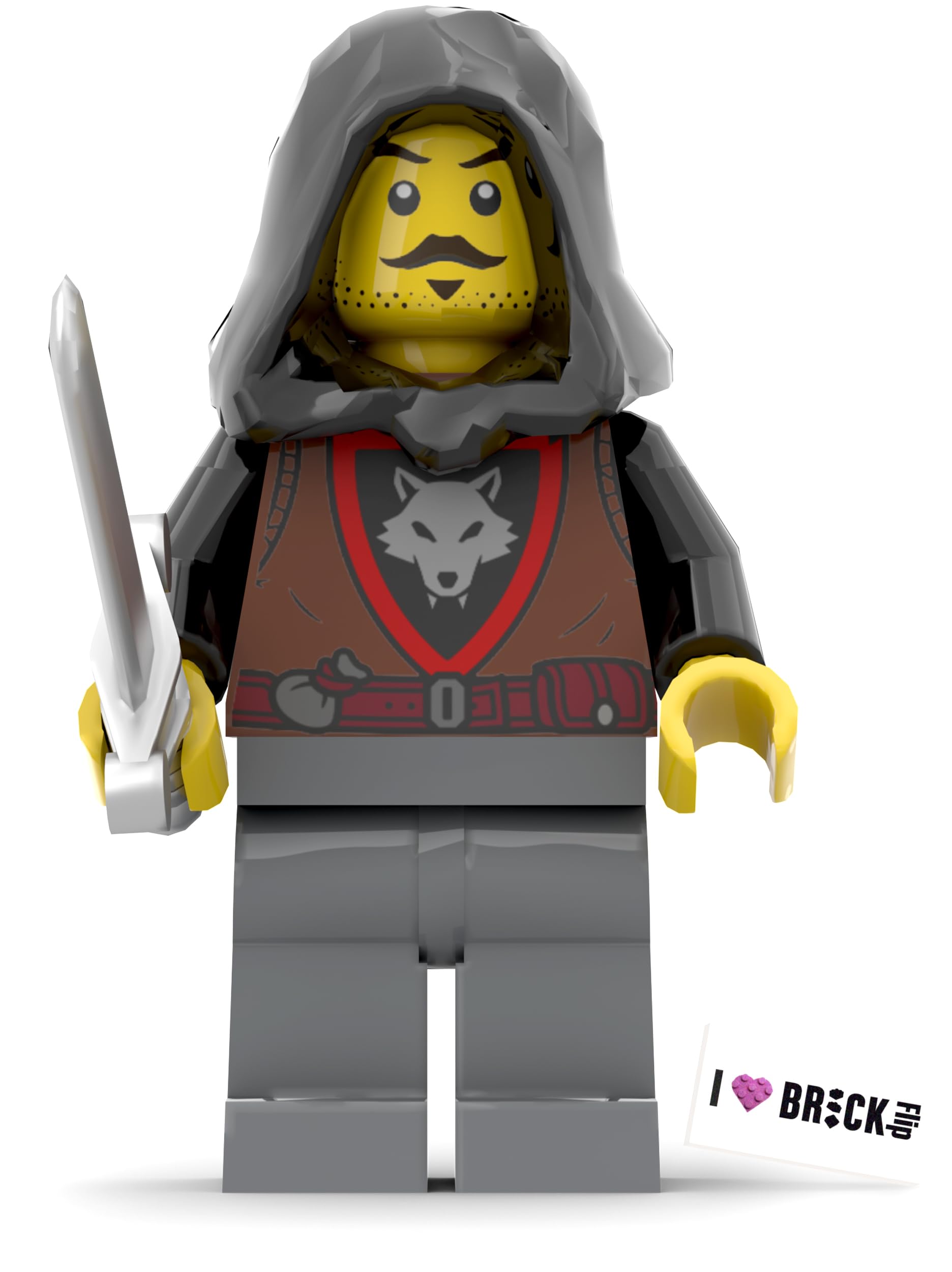 Lego Wolfpack Figure Set, Lego Warrior Wolf with Sword