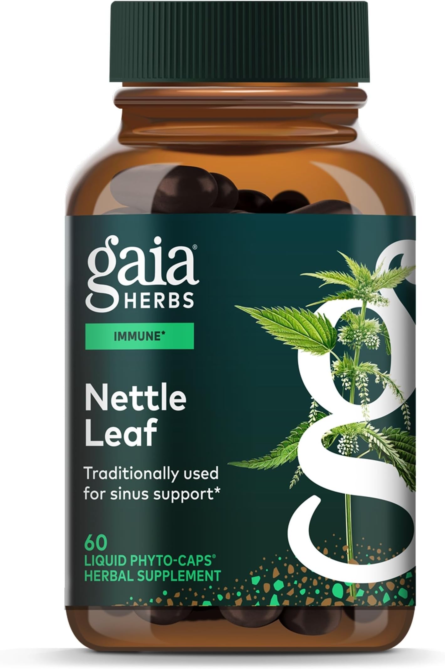 Gaia Herbs Nettle Leaf, 60 Vegan Capsules, 30 Servings | Supplement with Stinging Nettle Leaf Extract Traditionally Used for Respiratory & Immune Support, Gluten-Free, Soy-Free*