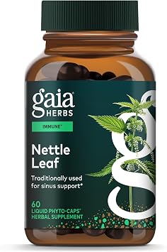 Gaia Herbs Nettle Leaf, 60 Vegan Capsules, 30 Servings | Supplement with Stinging Nettle Leaf Extract Traditionally Used for Respiratory & Immune Support, Gluten-Free, Soy-Free*