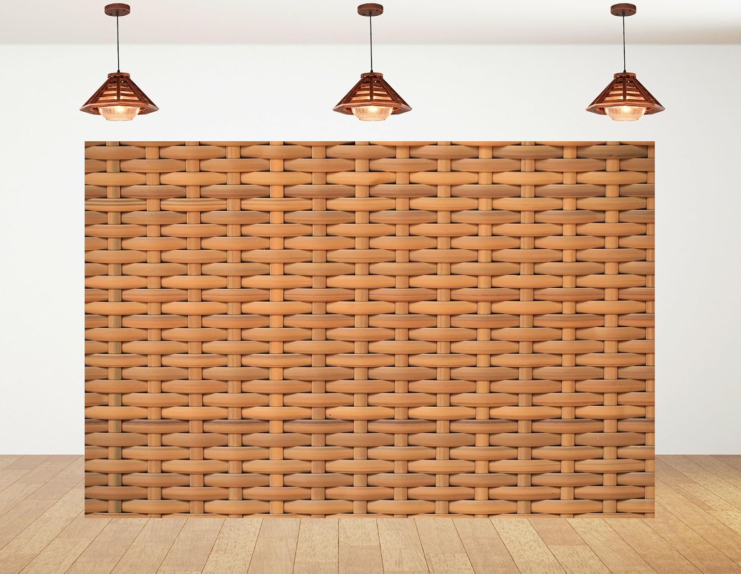 Amazon.com : 9x9ft Light Brown Woven Rattan Texture Backdrop Natural ...