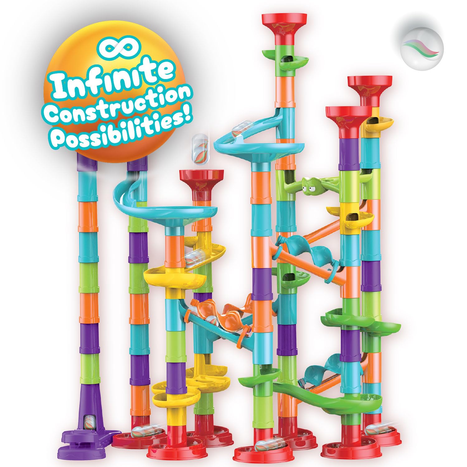 Science4you Super Pista per Biglie per Bambini - Giochi con Biglie Incluse + 113 pezzi, Giochi Educativi e Giocattoli per Bambini STEM, Regalo per Bambino e Bambina 3+ anni