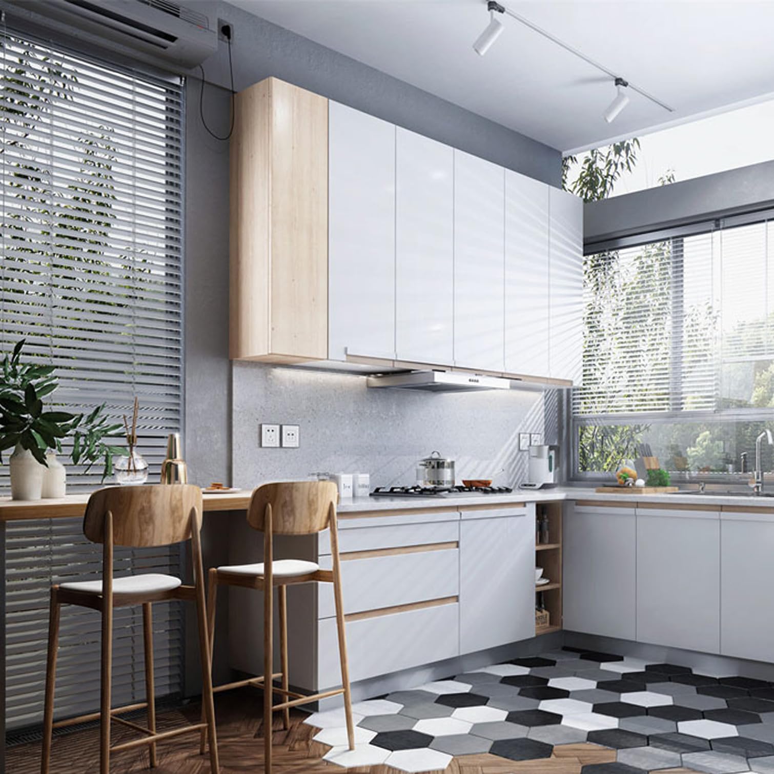 Tende Veneziane Tenda Veneziana in Alluminio Lamella da 25mm, Tenda Parasole,Impermeabili,Protezione Solare,Schermo per Privacy,per Interno ed Esterno,Larghezza x Altezza (65x150cm)