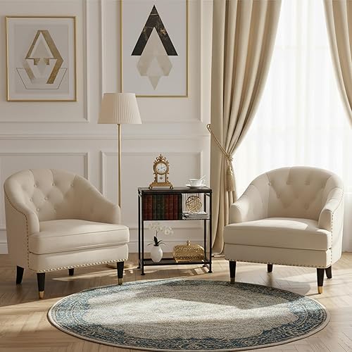 Miniatura 5 de Dulcii Mesa auxiliar pequeña para espacios pequeños - Mesa auxiliar delgada con revistero, mesa auxiliar estrecha para sala de estar, mesita de