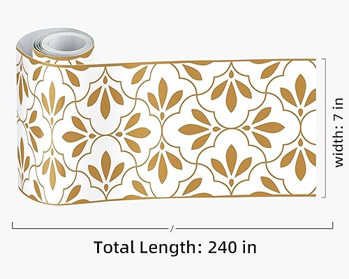 Vista 120 de FLFK Calcomanías de pared para despegar y pegar, para habitación de los niños, calcomanías de peces bajo el mar, 4 x 240 pulgadas (azul)