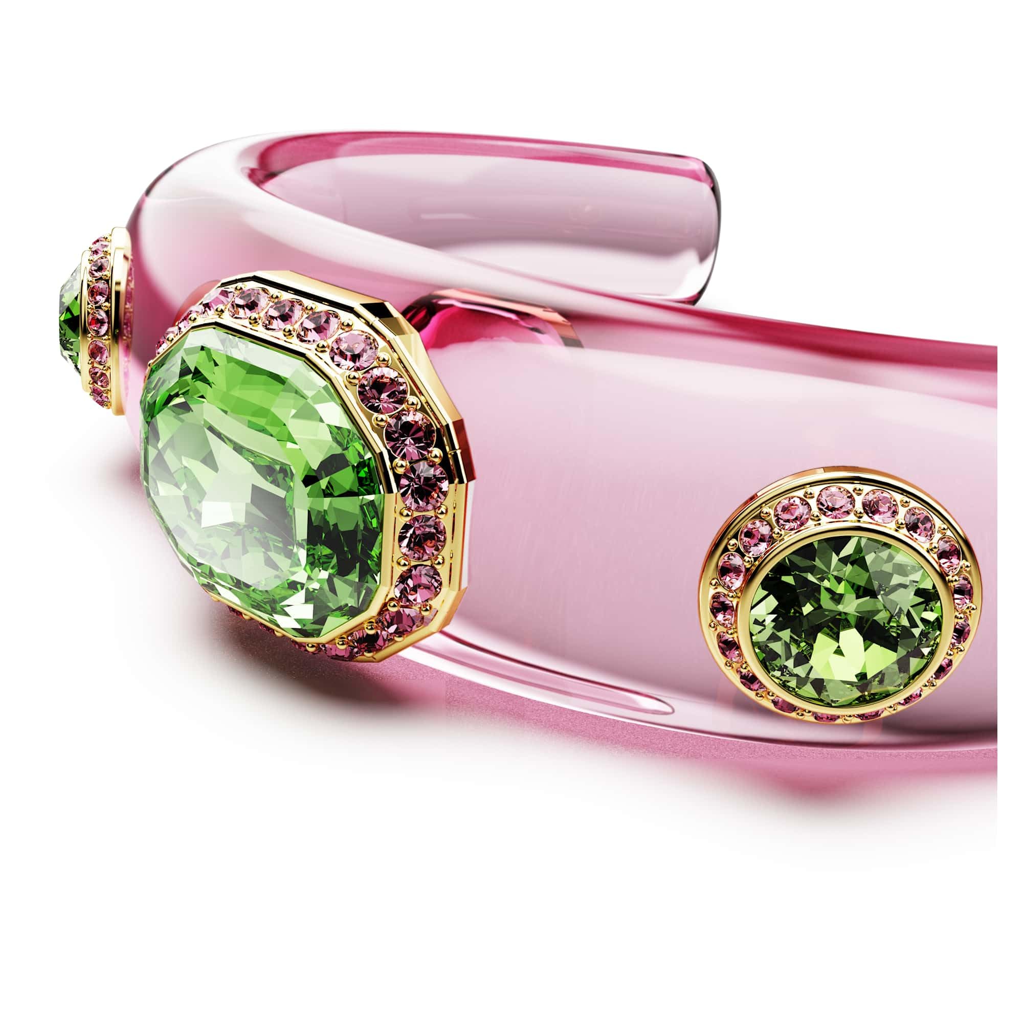 Swarovski Dulcis Kolekcja bransoleta mankietowa, mieszane szlify, wielokolorowy, pokryty w odcieniu złota