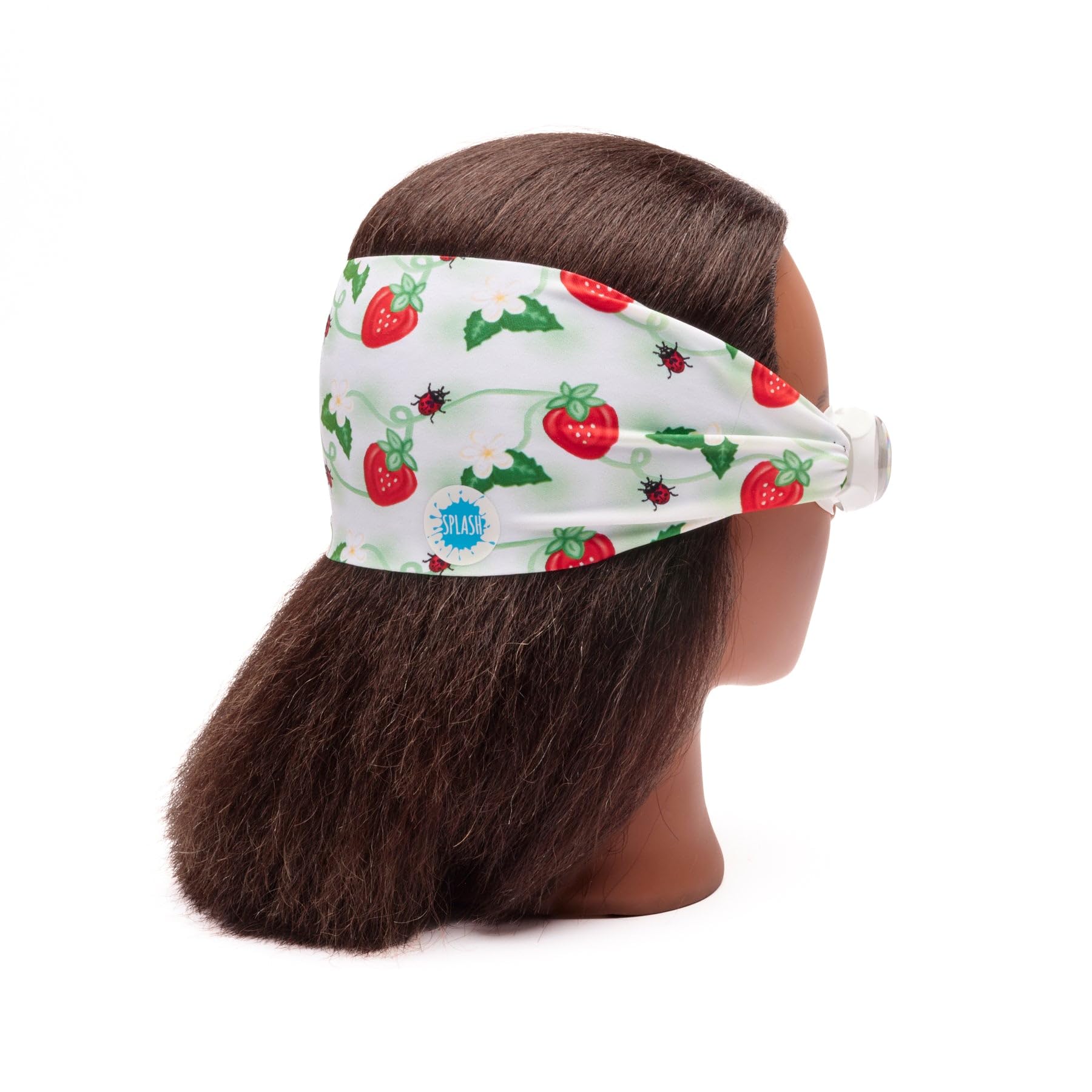 Splash Place Schwimmbrille mit Stoffband, Schwimmbrille für Erwachsene und Kinder, Rosa und Violett