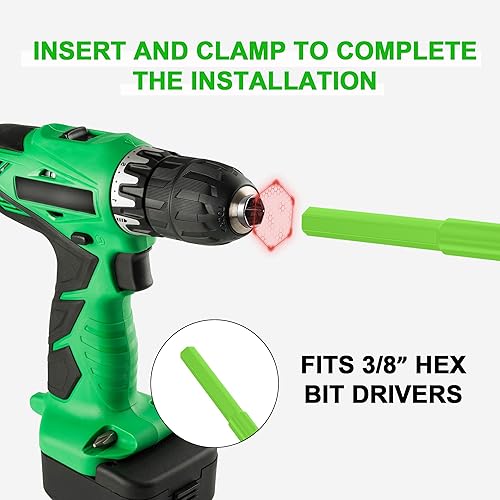 Miniatura 4 de SYITCUN Broca de taladro para plantar, broca de taladro de 1.6 x 9 pulgadas para plantar bulbos, taladro de jardín resistente para taladro hexagonal