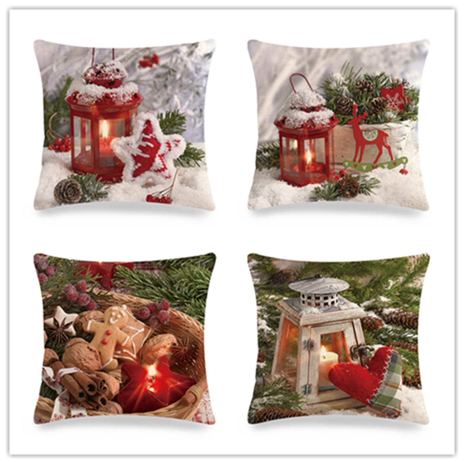 Hunde-Kissenbezug 40x40cm - Beagle Design Mit Unsichtbarem Reißverschluss