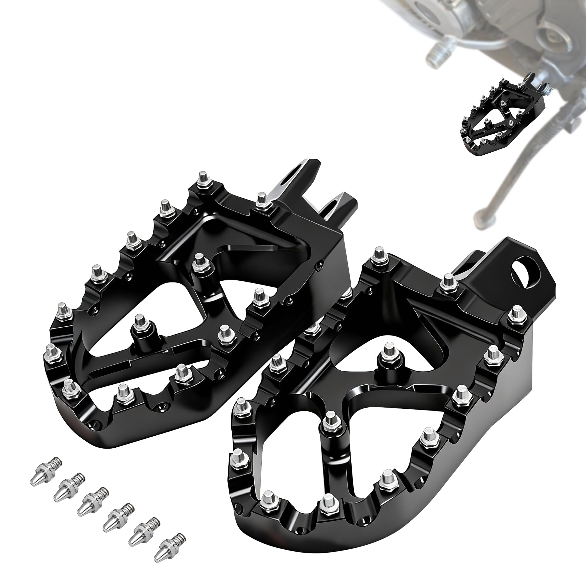 プチ矯正のススメ Amazon.com: JFG RACING DRZ400 Foot Pegs,Dirt Bike Foot Pegs CNC