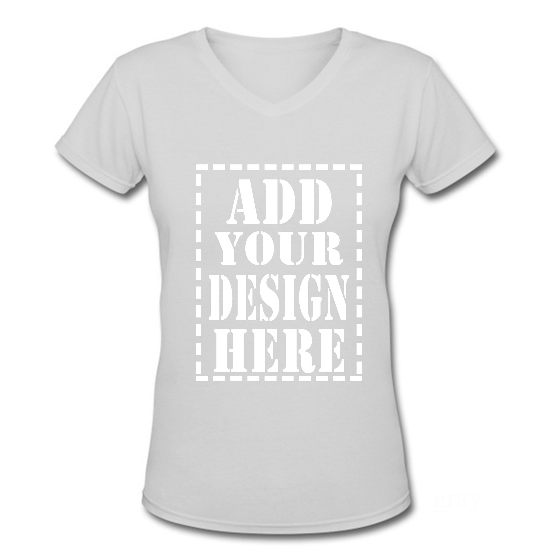 CustomPersonalized Image/Text for Your Company/Wedding/Greetings with Digital Printing | Unisex Adult | Custom V T-Shirt for Women