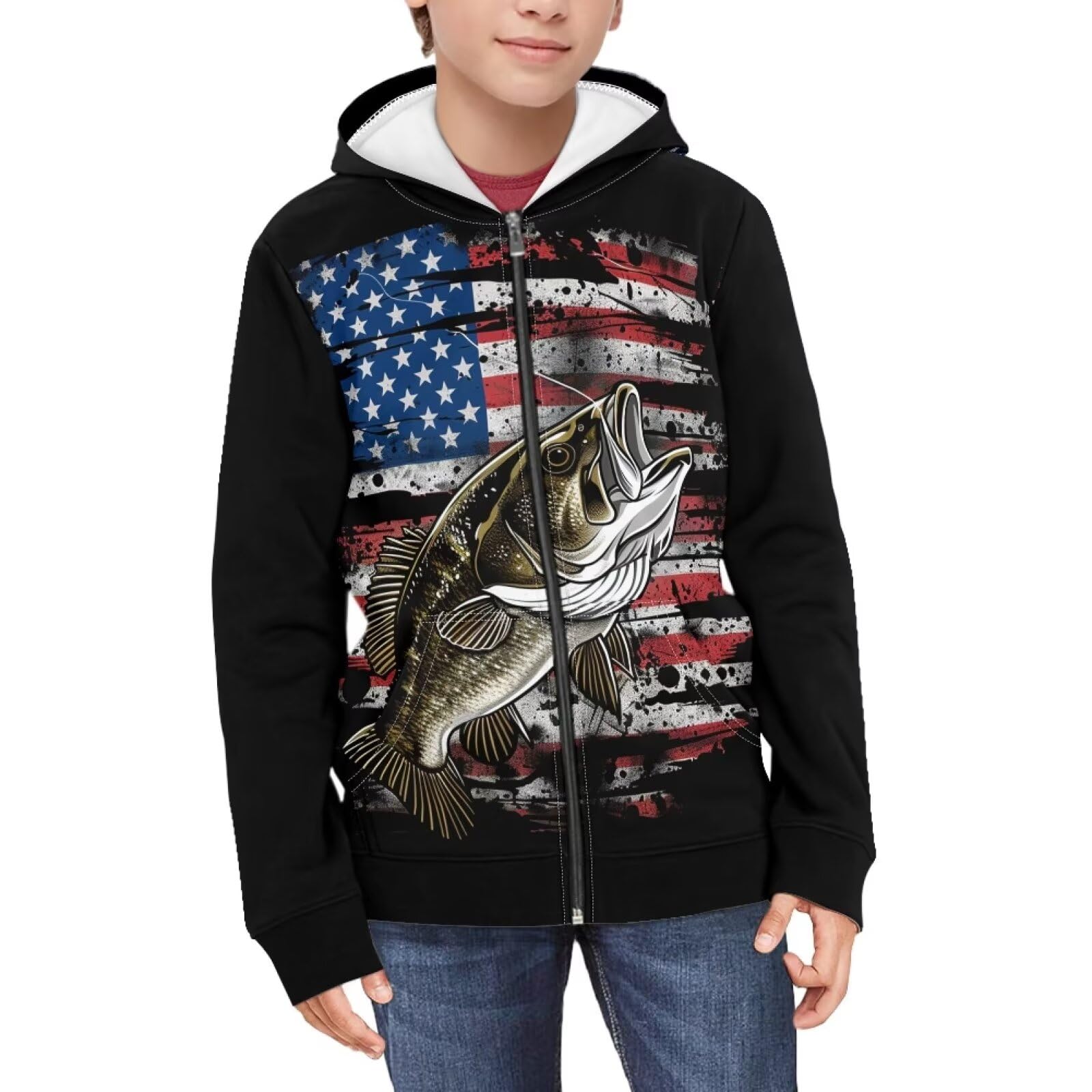 Pointodoor Boy Zip Up Hoodie Size 6-16 Years Old Soft Long Sleeve Sweatshirts for Teens Casual Jackets with Hood