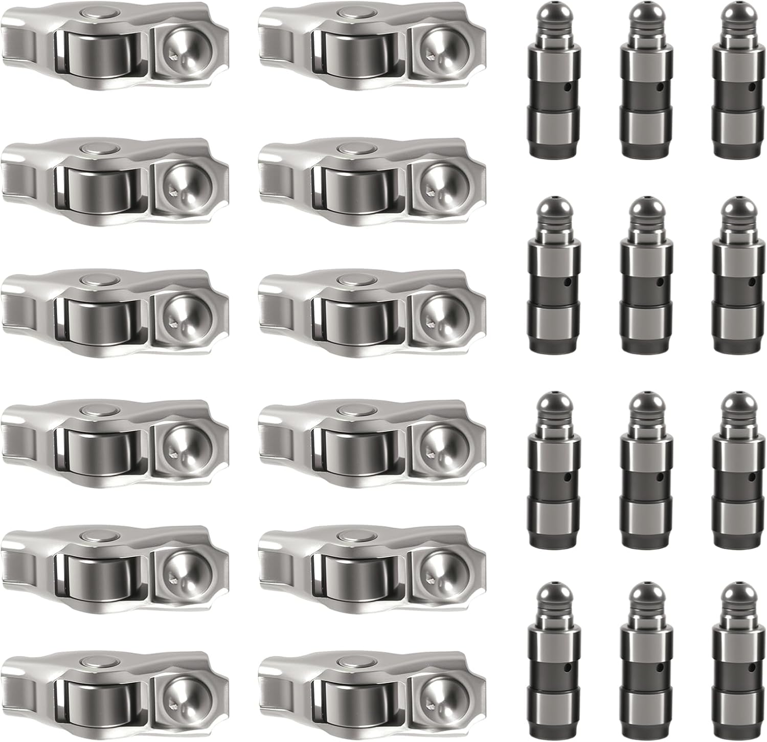 12Pcs Rocker Arm & Valve Lifter 2011-2022 Compatible with Dodge Jeep Ram Chrysler 3.6L Pentastar Compatible with Challenger, Charger, Journey, Avenger, Grand Cherokee, Wrangler, Replaces 5184296AH