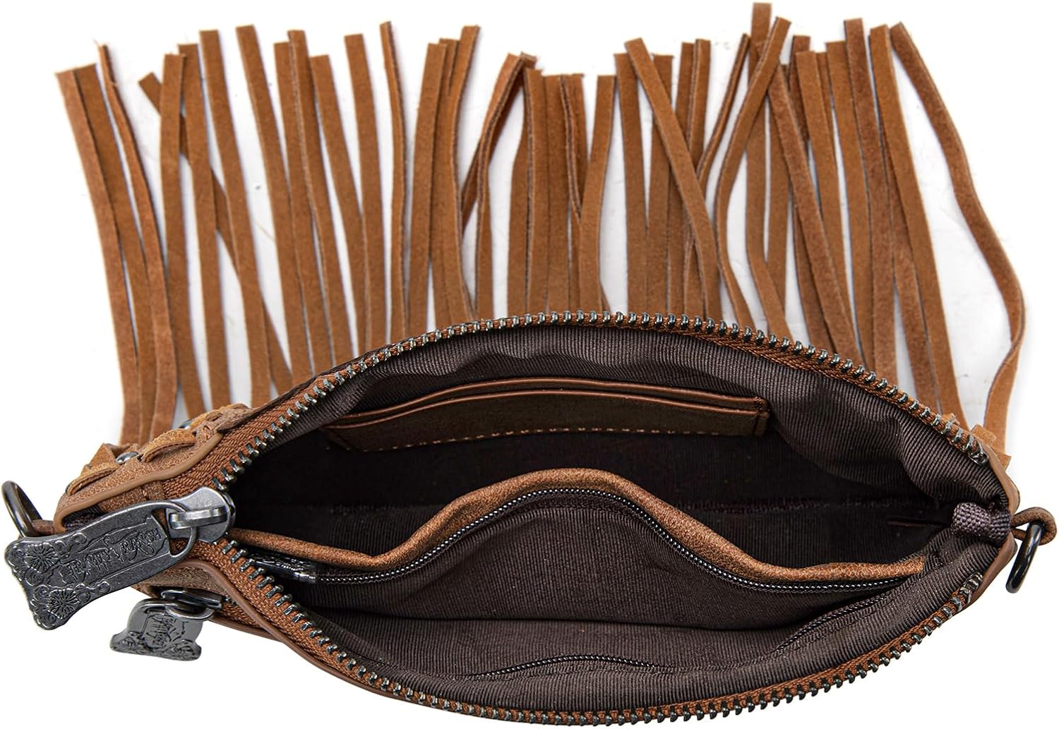 Trinity Ranch Floral Crossbody Bags for Women Tooled Western Clutch Wristlet Purses - Image 5