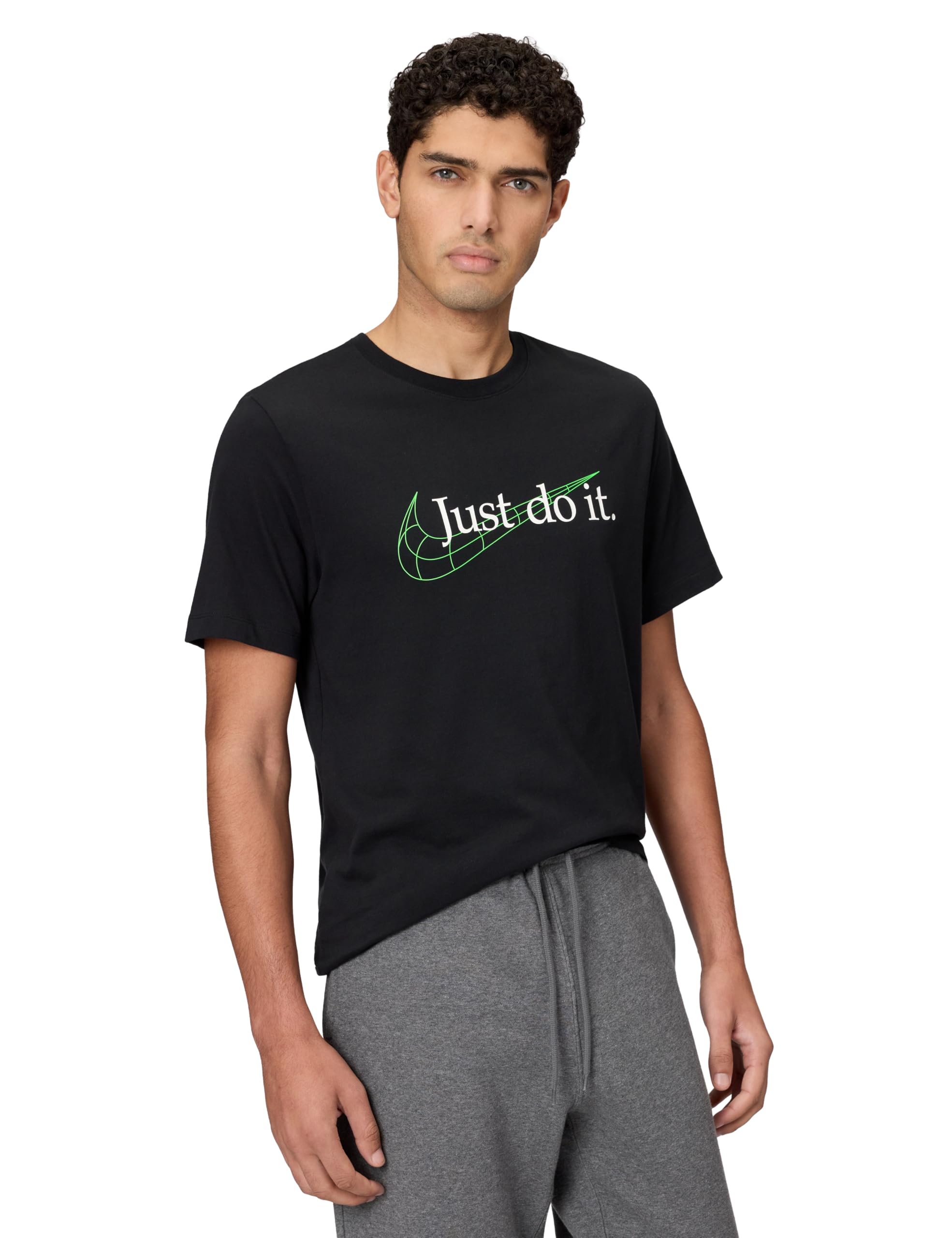 Nike Mens Sportswear Club T-Shirt (Just Do It Swoosh)