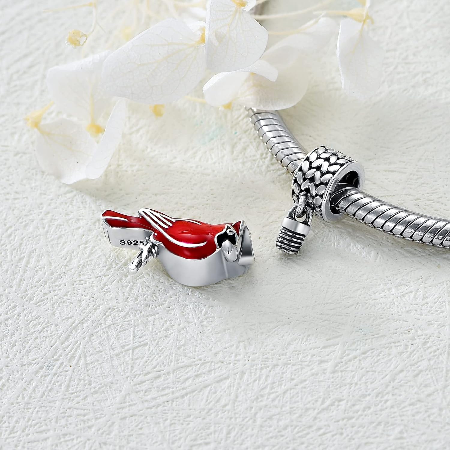 LONAGO Sunflower/Heart/Cross/Red Cardinal/Family Tree of Life Cremation Charm for Ashes 925 Sterling Silver Urn Bead Charm Fit Bracelet Keepsake Memorial Locket for Women Mom