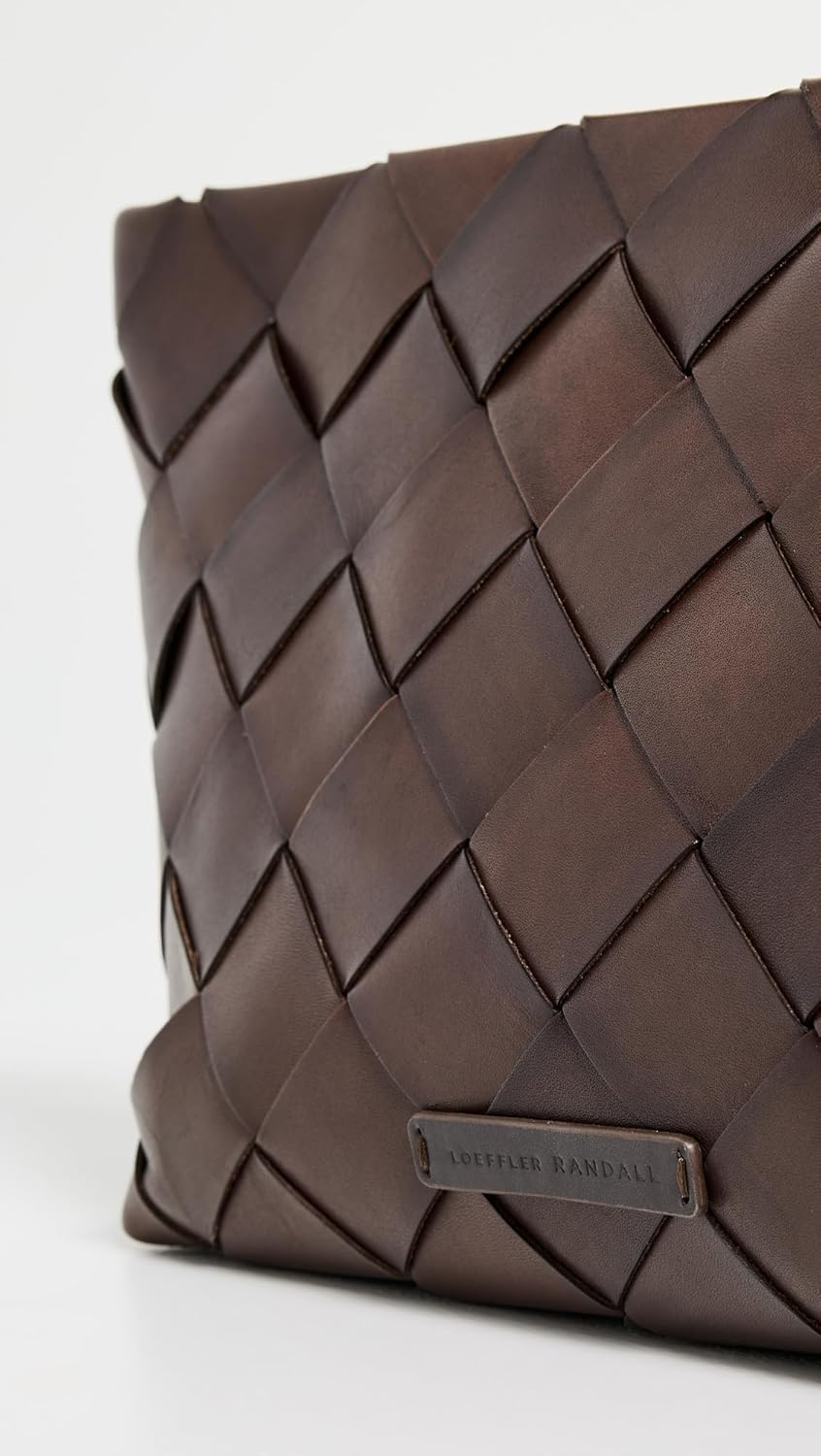 Loeffler Randall Women's Wide Square Woven Clutch - Image 4