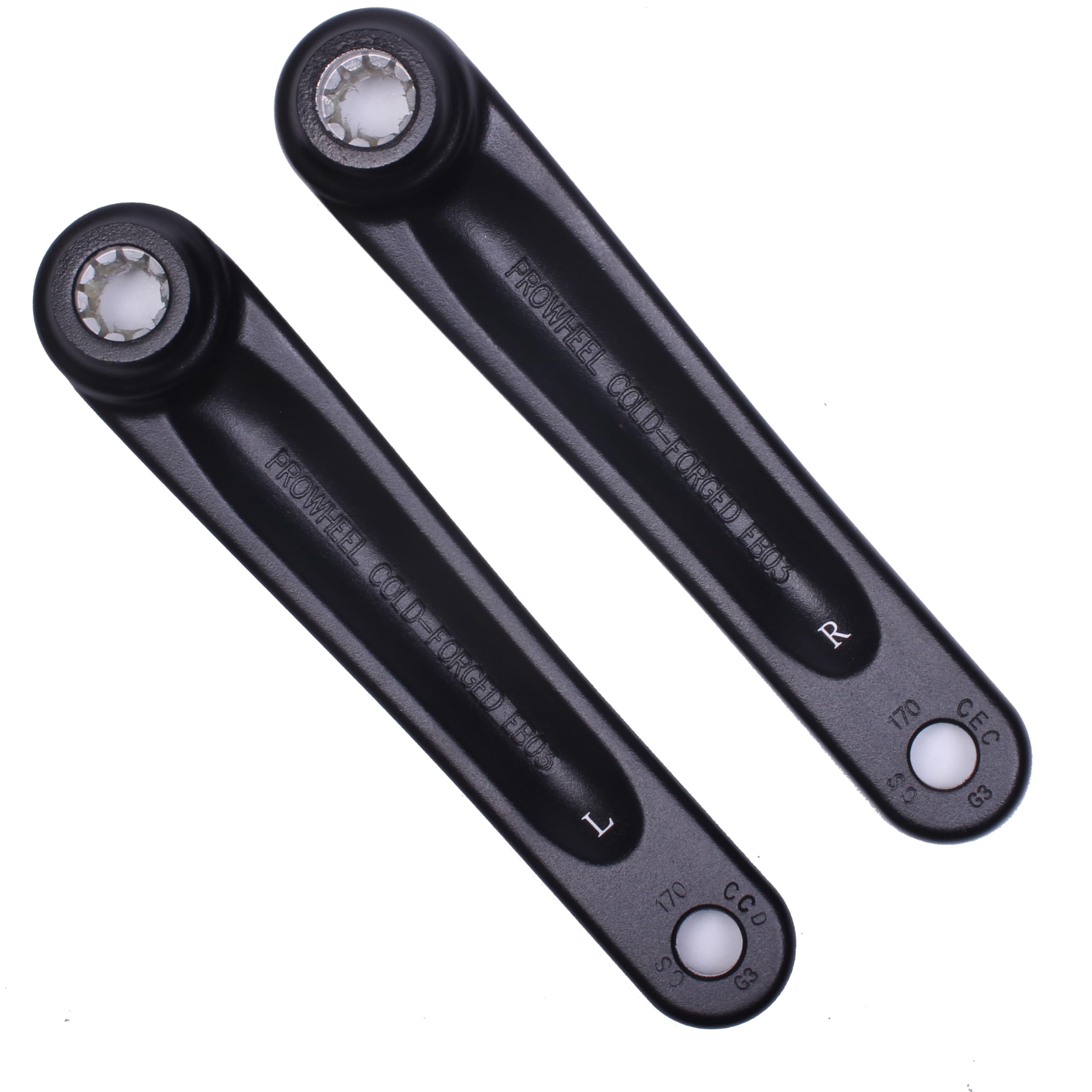 Prowheel Ebike ISIS Crank Arm,127 mm/140 mm/152 mm/160 mm/165 mm/170 mm/175 mm Electric Bicycle Crank Arm for ISIS Mid Drive Motor,Bosch GEN4,PW-X3/PW-X2,BANGFANG M620, Brose Standard/MAG,GX0