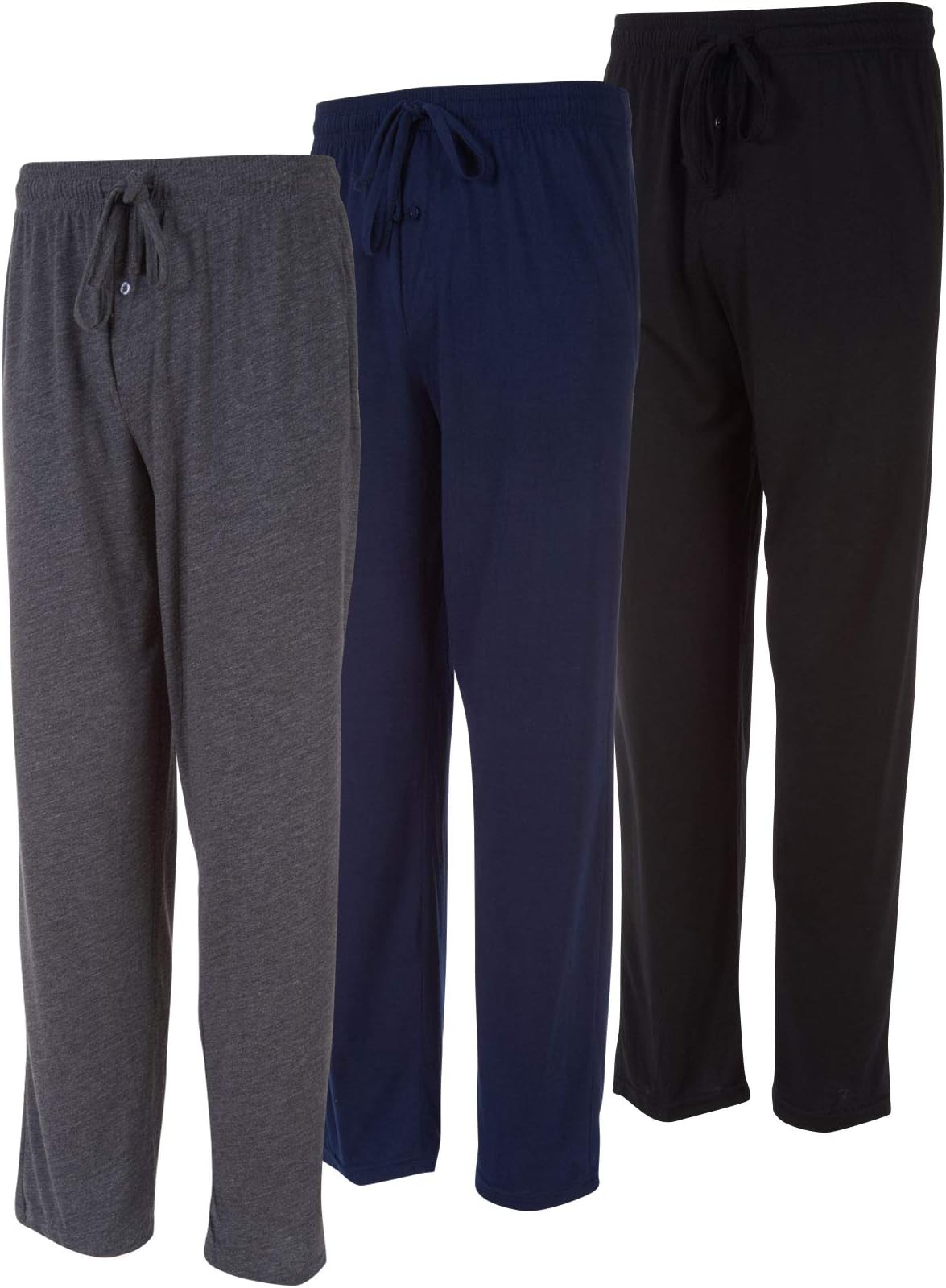 DARESAYMens Lounge Pants with Pockets - Mens Pajama Pants - Lounge Pants Men, Up to 3XL Pack of 3