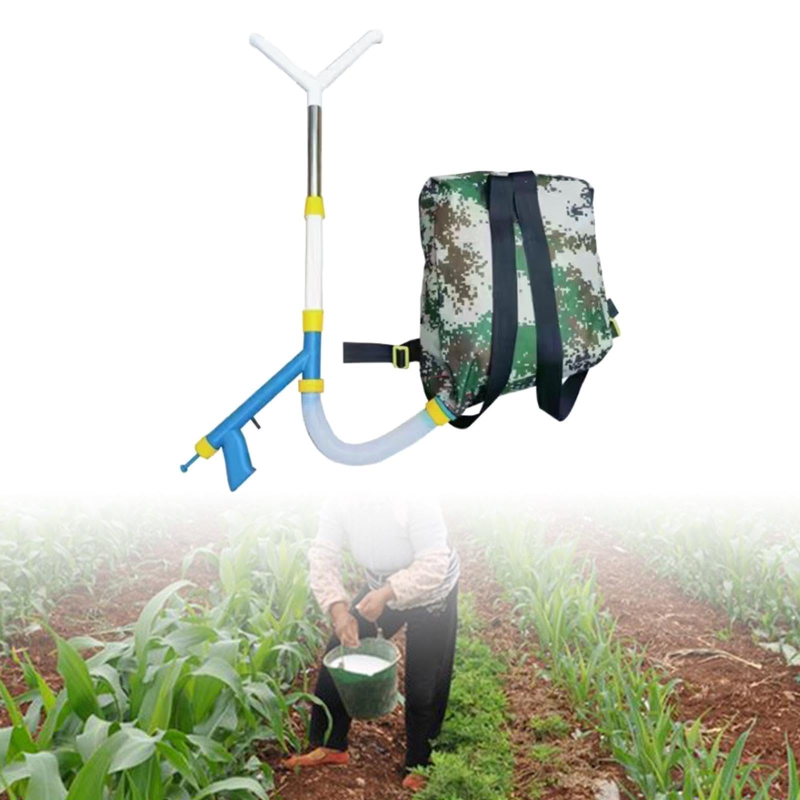 bnf® Fertilizer Spreader Handheld Corn Vegetables Adjustable Fertilizer Dispenser Y Stainless Steel Home & Garden | Yard Garden & Outdoor Living | Gardening Supplies | Plant Care Soil & Accessories |-image-20