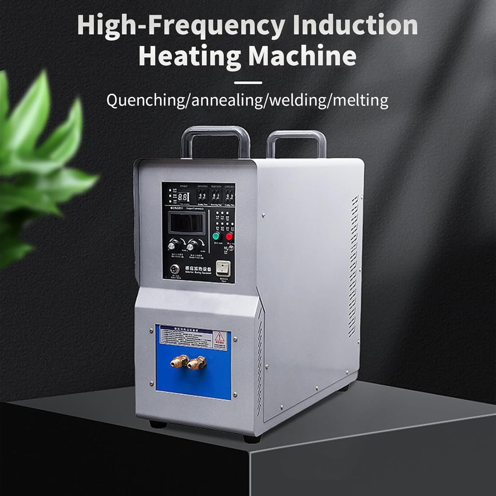 Piec nagrzewnicy indukcyjnej wysokiej częstotliwości o mocy 15 kW 30–100 kHz, chłodzona wodą przemysłowa nagrzewnica indukcyjna do topienia metali, lutowania twardego, spawania, hartowania