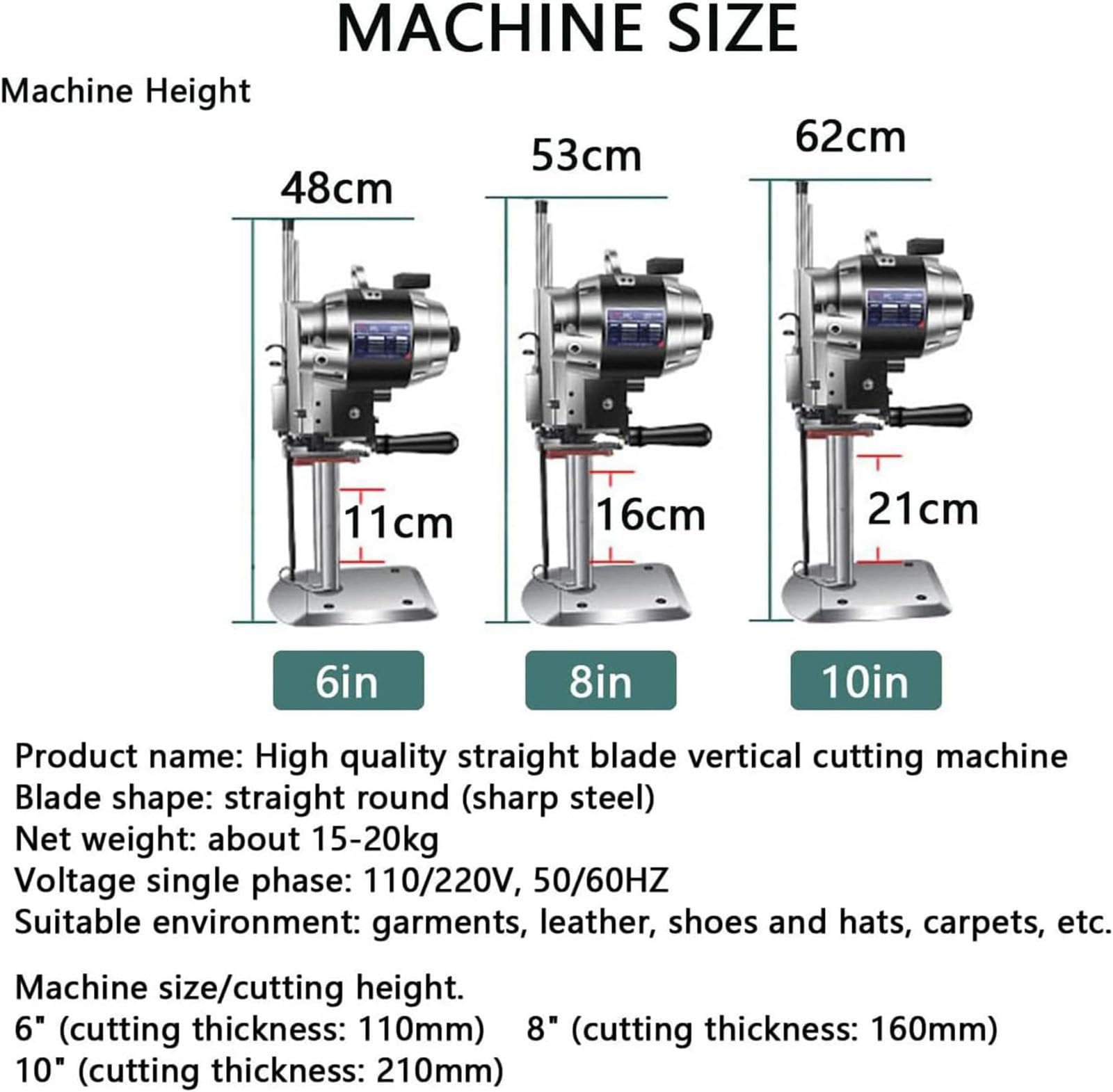 Machine à Découper du Cuir,8"