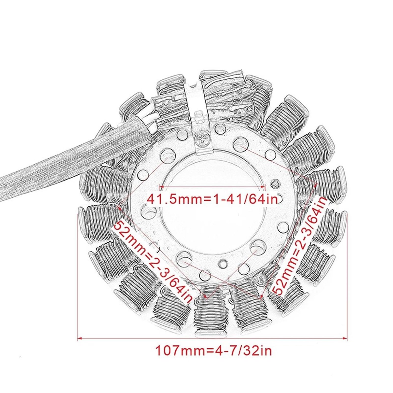 Statore di accensione per Raptor 700 per YFM700R per 700R per YFM700RSP Bobina statore generatore Magnete Moto