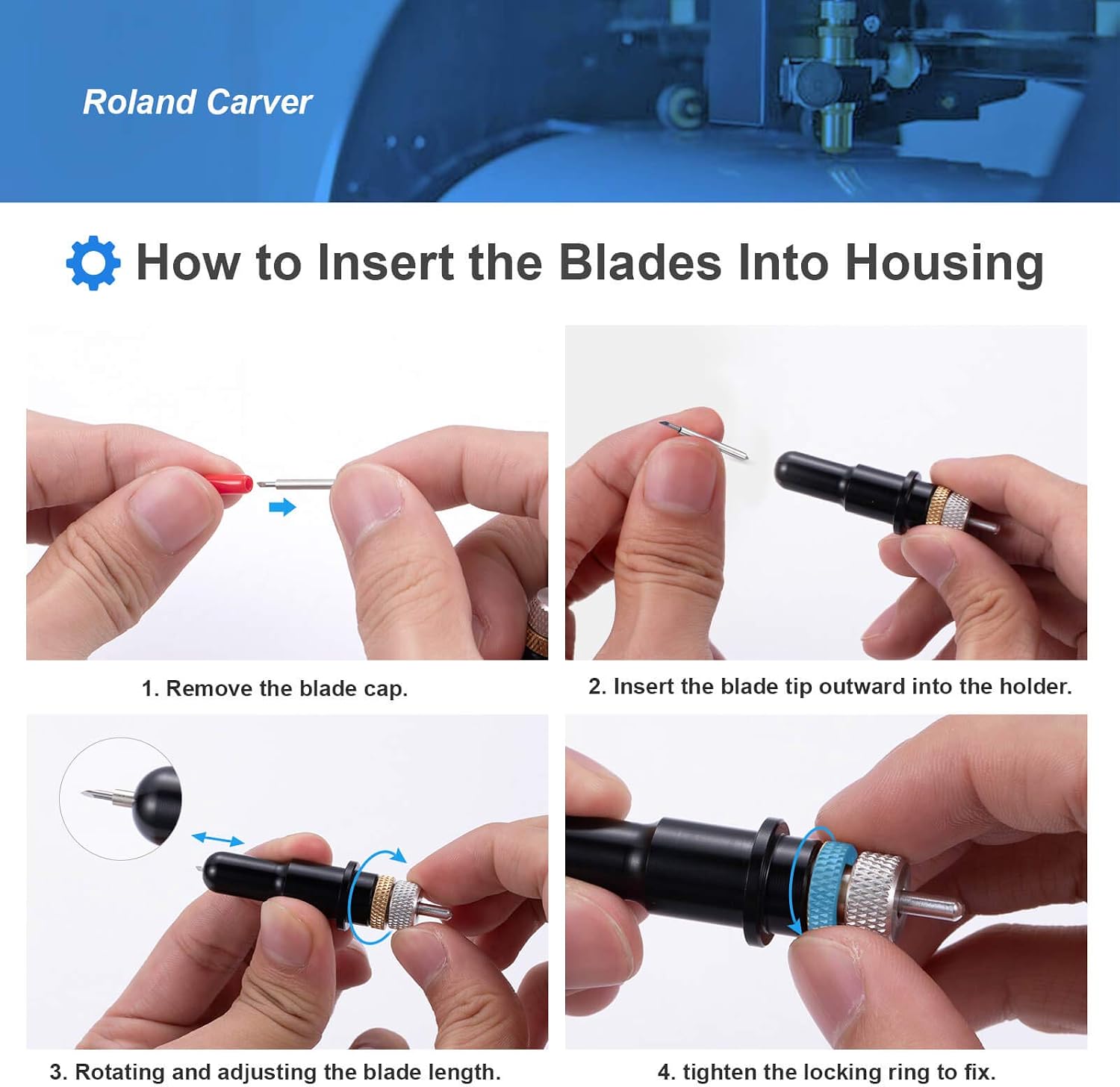 30PCS STREWEEK Replacement Cutting Blades for Cricut Explore Air/Air 2 /Maker 3，45 Degree Standard Fine Point Blades for Most General Purpose Cutting