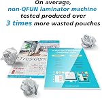 Laminator Machine and Sheets 13-Inch, Laminating Machine 11x17 Cold Thermal Laminator, 9 in 1 Lamination Machine 60s Warm-Up No Jam, Laminate Machine for Home/School/Office use
