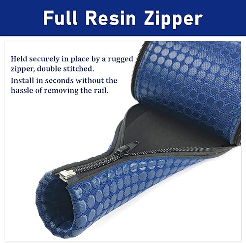 Miniatura 3 de YUEWO Fundas para pasamanos de piscina, color azul real, fundas antideslizantes para rieles de piscina para piscinas enterradas, cubiertas para