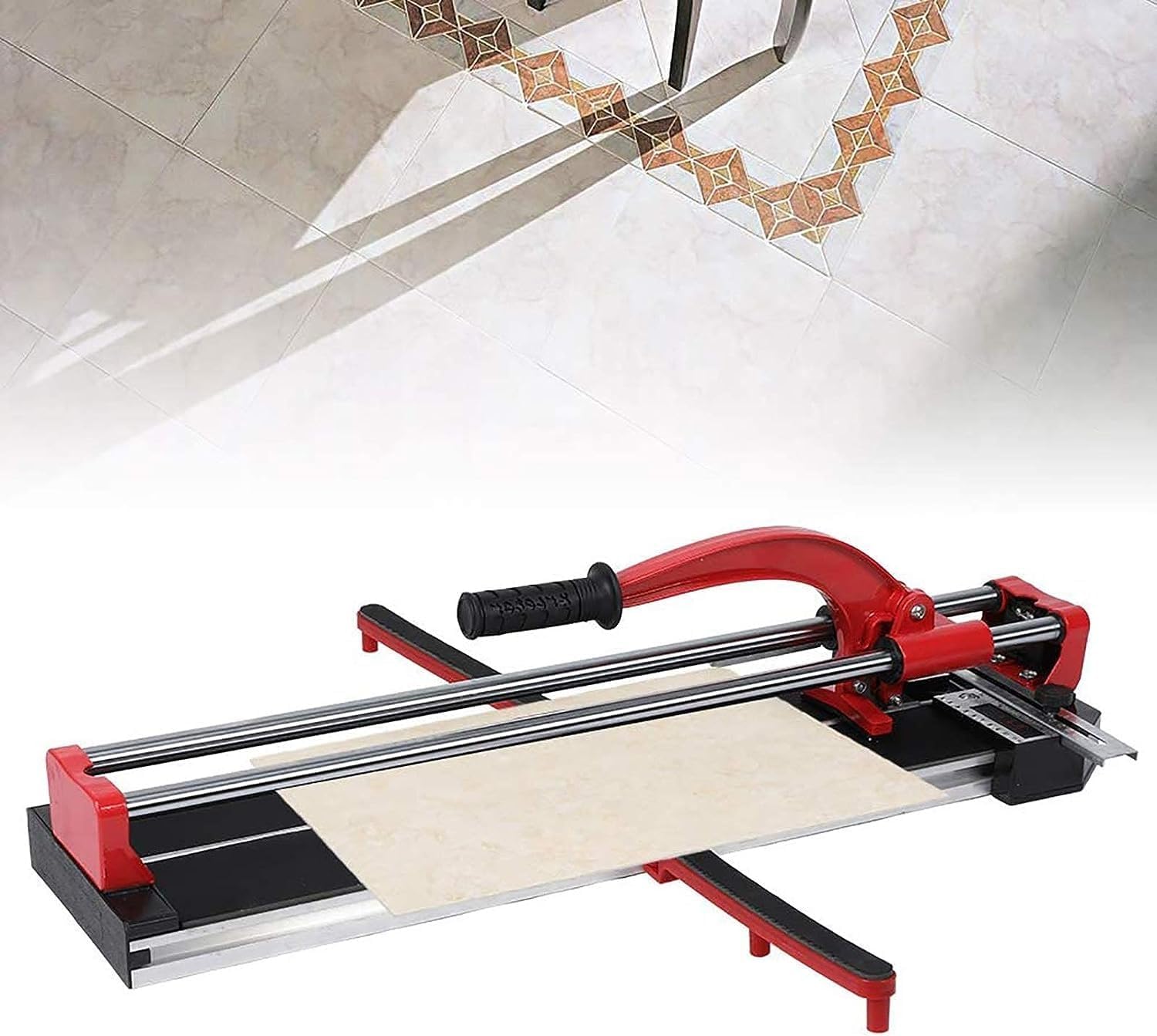 Manual Ceramic Tile Cutter,Carbide Cutting Wheel,Double Slide Rail,with Guidance,High Precision,for Workshop (1000mm)