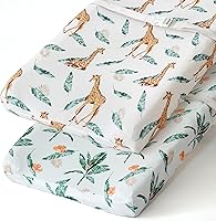 Vista 63 de BROLEX - Juego de sábanas elásticas ajustables para moisés, paquete de 2 sábanas para moisés/colchón, unisex, para niños y niñas, ultra suave, búho