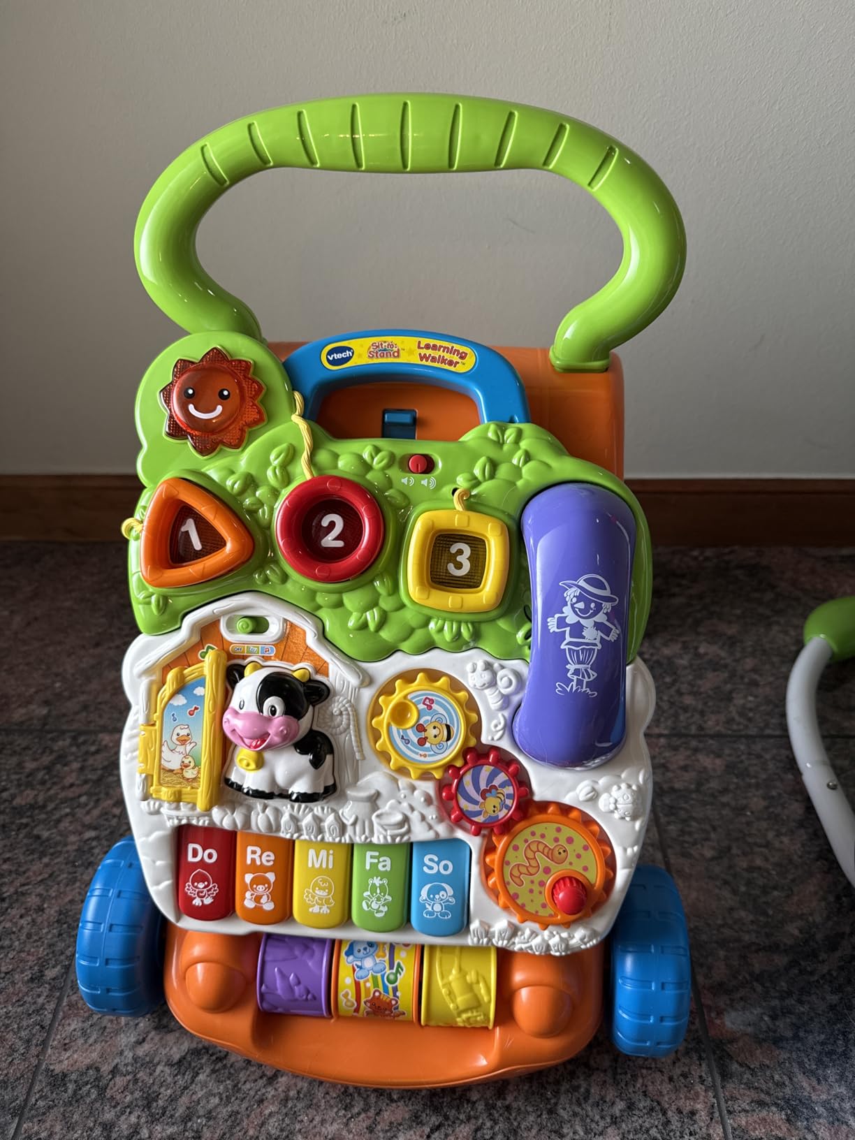 子供用品 VTech Sit-To-Stand Learning Walker Frustration Free Packaging, green 2d135f133205471f4179c1b5a673a4