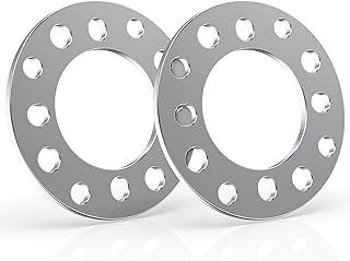 MZS Wheel Spacers, 1/4" 6mm Thick 4x98 4x100 4x4 / 4x101.6 4x4.25 / 4x108 4x4.5 / 4x114.3 Bolt Pattern- M10 M12 M14 1/2" 7/16" Thread Pitch Fit 4lug Universal Wheel Car SUV Truck Van