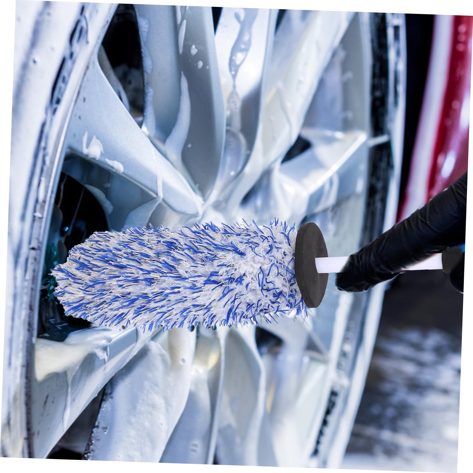 Cabilock 3 Pezzi Spazzola per Pulizia Cerchioni Auto Strumento Pulizia per Ruote Spazzole per Detailing Auto Materiale Facile da Usare e Riutilizzabile
