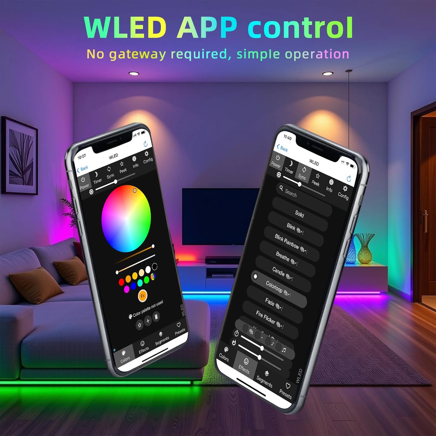 ESP32 WLED Controller 4 Channel 16A Fuse 3200 Pixels Type-C PD UART Music Mic LED Strip Addressable WS2811 WS2812 SK6812 WS2815 RGB WLED Controller ESP32 5V 12V 24V LED Controller