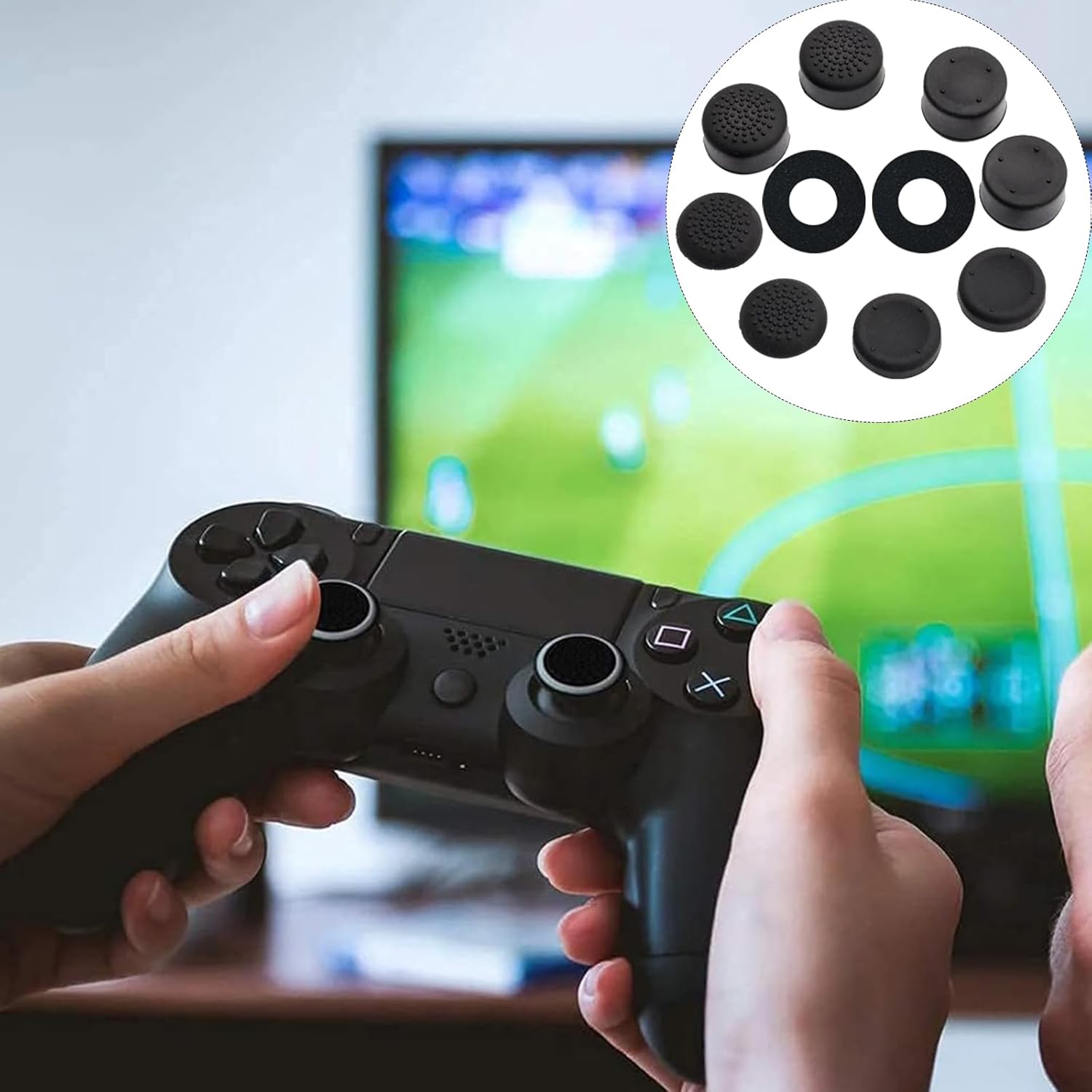 Thumbstick Grip Caps Stick, Thumbstick Silicone Caps, Joystick Caps, Thumbstick Caps Grip, Silicone Thumbstick Grip, Controller Stick Attachments, Thumb Grip Set, Joystick, Joystick Caps Silicone