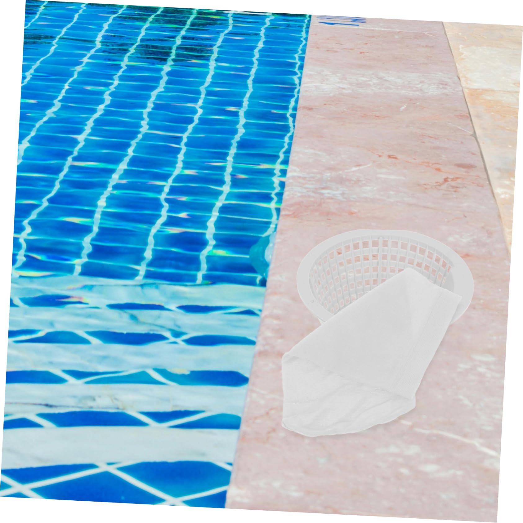 INOOMP 80 Piezas Calcetines con Filtro para Piscina Skimmer de Hojas para Piscina Calcetines con Filtro Skimmer Bolsas de Filtro de Piscina Calcetines de Piscina colador de Piscina
