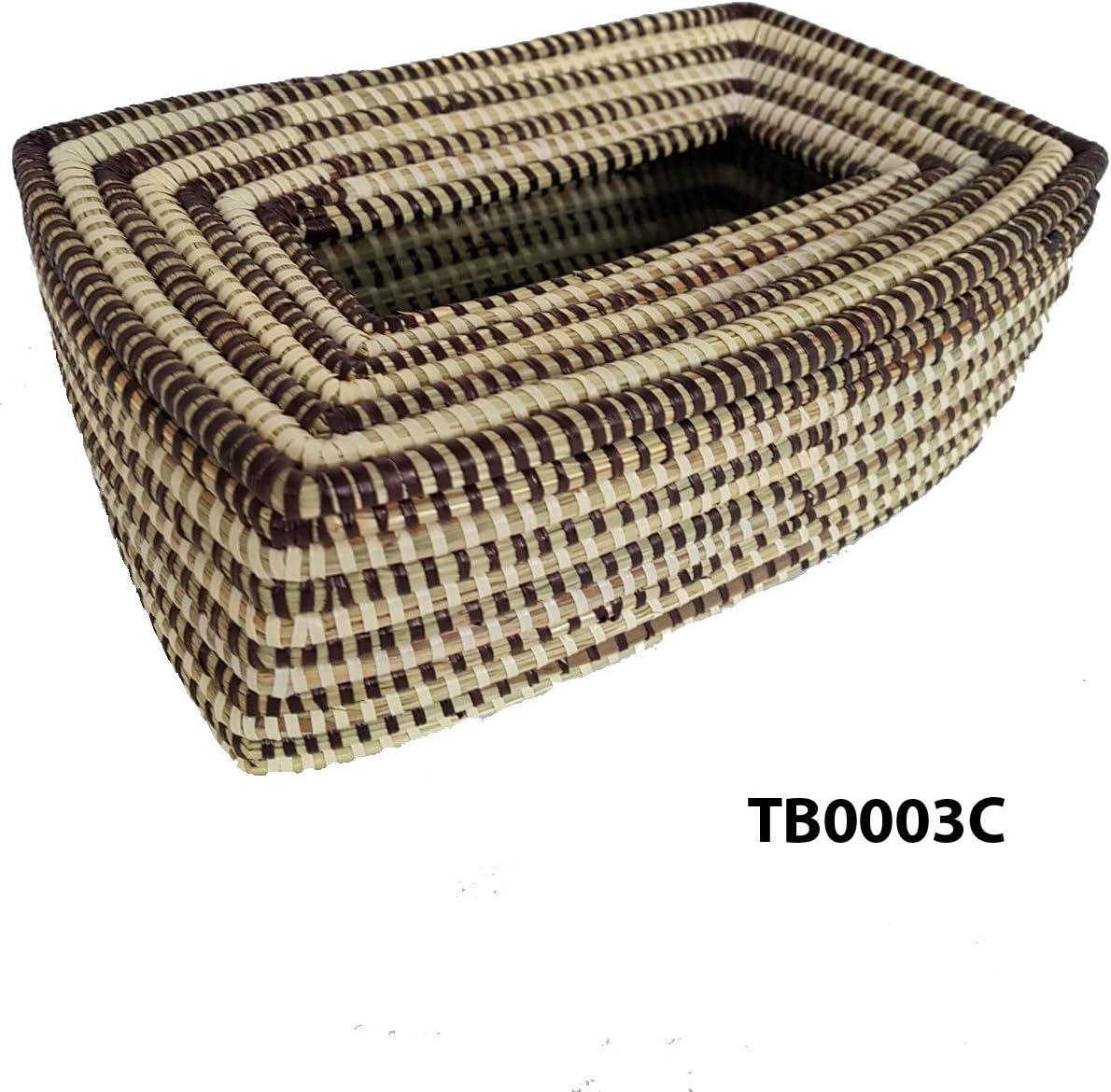 ShopAfricart HAND WOVEN TISSUE BOX (TB0003C)
