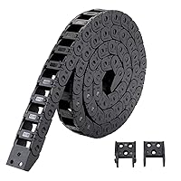 Vista 2 de BCZAMD - Conectores de extremo de cadena de arrastre de 0.394 x 0.591 in, piezas de cadenas de repuesto para cable abierto exterior, cadenas